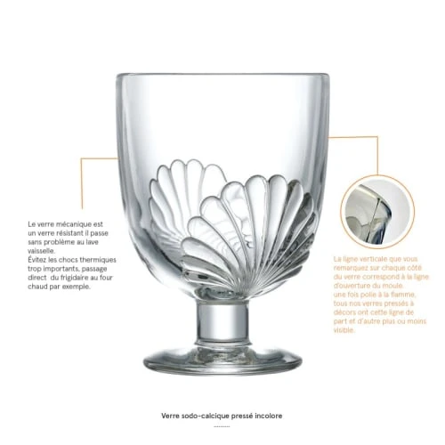 La Rochère Verre à Pied Mécanique En Verre Transparent - Lot De 6 6 La Rochère Verre à Pied Mécanique En Verre Transparent - Lot De 6 – Image 4