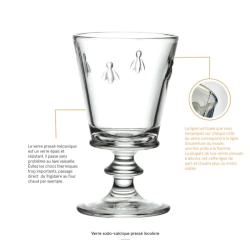 La Rochère Verre à Pied Mécanique En Verre Transparent - Lot De 6 6 La Rochère Verre à Pied Mécanique En Verre Transparent - Lot De 6 – Image 4