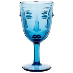 Maisons Du Monde Verre à Pied Teinté Bleu