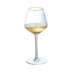 Cristal D'Arques Verre à Pied Universal Bord Or 38cl - Lot De 4 -La Rochère Boutique verre a pied universal bord or 38cl lot de 4 2