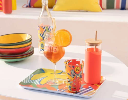Maisons Du Monde Verre à Spritz En Verre Imprimé Orange - Lot De 6 6 Maisons Du Monde Verre à Spritz En Verre Imprimé Orange - Lot De 6 – Image 4