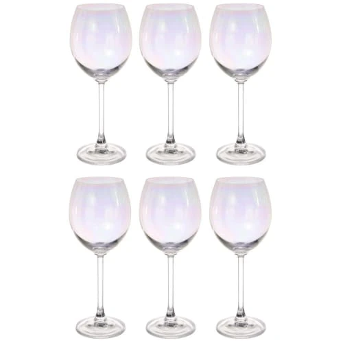 Maisons Du Monde Verre à Vin En Verre ARC EN CIEL - Lot De 6 3 Maisons Du Monde Verre à Vin En Verre ARC EN CIEL - Lot De 6
