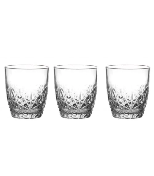 Wadiga Verre à Whisky Avec Motifs 26cl - Lot De 3 3 Wadiga Verre à Whisky Avec Motifs 26cl - Lot De 3