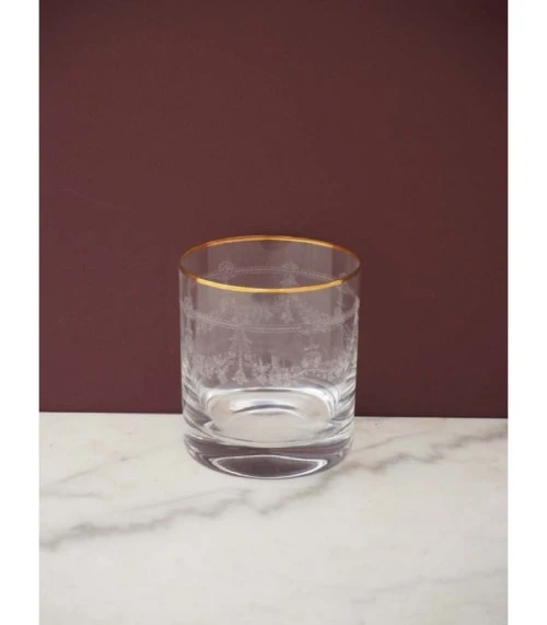 Wadiga Verre à Whisky Avec Motifs Gravés Et Liseré Doré 4 Wadiga Verre à Whisky Avec Motifs Gravés Et Liseré Doré – Image 2