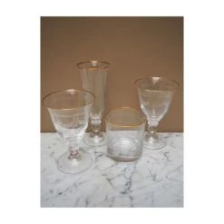 Wadiga Verre à Whisky Avec Motifs Gravés Et Liseré Doré 7 Wadiga Verre à Whisky Avec Motifs Gravés Et Liseré Doré -La Rochère Boutique verre a whisky avec motifs graves et lisere dore 2