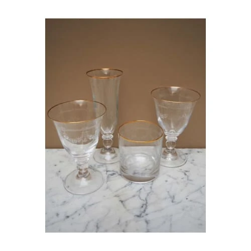 Wadiga Verre à Whisky Avec Motifs Gravés Et Liseré Doré 5 Wadiga Verre à Whisky Avec Motifs Gravés Et Liseré Doré – Image 3