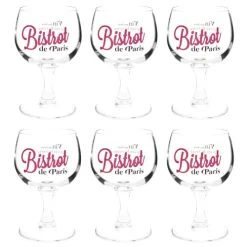 Maisons Du Monde Verre En Verre BISTROT DE PARIS - Lot De 6