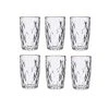 Wadiga Verres à Eau En Verre Transparent Et Bordure Dorée 34cl - Lot De 6