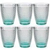 Wadiga Verres à Eau Fond Turquoise 30cl - Lot De 6 -La Rochère Boutique verres a eau fond turquoise 30cl lot de 6