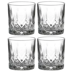 Wadiga Verres à Whisky Avec Motifs Embossés 33cl - Lot De 4